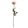 Flores decorativas 5 Pçs/lote Polvilhe Flocos de Neve Rosa Flor Artificial Para Sala de estar Decoração de Parede Falso Seda Decoração de Natal