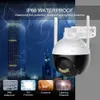 V380 Monitor IP Kamera 4 Lichter Schwarz Outdoor HD Vollfarbe Nachtsicht Handy Fernüberwachung Drahtlose Wifi Netzwerkverbindung