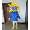 2024 Tamanho adulto Happy Sun Mascot Trajes Halloween Fanche Fanche Party Cartoon Caractere Carnaval Carnaval Publicidade Festas de Festa de Aniversário