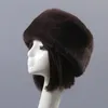 Wide Brim Hats Bucket Hats Women Faux Fur Hat Winter Warm Leopard Outdoor Plush Russian style Ski Cap Ear Warmer 231027