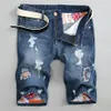 2020 Herren Denim Shorts Washed Broken Ripped Jean Shorts Herren Swag Kleidung Streetwear Fashion Jeans2959