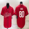 Jersey San Francisco49ersmen Jerry Rice Joe Montana Nick Bosa George Kittle Deebo Samuel Black Red White Cool Base zszyta baseballowa koszulka piłkarska