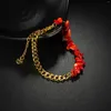 Браслеты-подвески Acheerup, модный женский браслет из нержавеющей стали, кубинская цепочка, разноцветные камни, ювелирные изделия на день рождения, подарок для пары