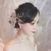 ヘアクリップスーパーフェアリーブライドホワイトシルクヤーン大きな花