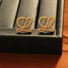 Designer Earrings loews Luxury jewelry top accessories Geometric Metal Earrings for Female Design High Grade earrings Versatile Style Gold jewelry Christmas gift
