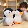 Fyllda plyschdjur Ny söt Penguin Doll Plush Toys Soft Girlfriend Chiles Christmas Gift Sleeping Pillowl231027