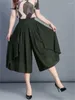 Damesbroek ZXRYXGS 2023 Lente/Zomer Chiffon Wijde Pijpen Culottes Hoge Taille Dunne en loszittende rok