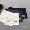 Moda Uomo Intimo Boxer Pantaloncini Traspiranti Mutande firmate Lettere stampate