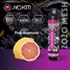 Aokit Zozo Mesh Çubuk Tek Kullanımlık E-Cigetettes Cihaz 4500 Puflar 650mAh Şarj Edilebilir Pil 10ml Pre Doldurulmuş Kartuş Taşınabilir Vape Stick 15 Molors