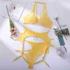 Conjunto sexy ectooko 2022 nova lingerie sexy quente recorte sutiã erótico breve conjuntos 4 peças sensual fantasia roupa interior ligas roupas de luxo t231027