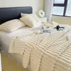Filtar konstgjorda kanin plysch höst varm för sängar mjuk korall fleece soffa kast filt bekväm tjockt sängark 231027
