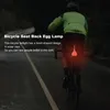 Feux de vélo Lampe en Silicone de queue de boule de vélo lampe créative de vélo étanche siège de vélo lampe d'oeuf arrière nuit équitation vélo LED voyant d'avertissement rouge 231027