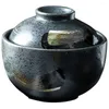 Dinnerware define o macarrão puxado à mão Cerâmica Pot Baby Baby Ramen Purê a vapor Cerâmica de Rice Bowls de arroz