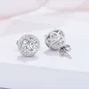 Quality Trendy Factory Manufacturer 925 Sterling Silver or k Gold Moissanite Studs