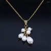 Pendant Necklaces Baroque Pearls Tassel Necklace Link Chain Wedding Christmas Gift Jewelry Collares Vintage Bohemia Para Mujer