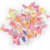 Yeyulin 100 PCS Candy Bear Cute Harts Charms Diy Patch Fynd Gummy örhängen Keychain Necklace Pendant Jewelry Decor Accessory 2214s