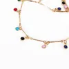 Choker LuxHoney Fashion Sweet Bohemian Gold Plated Colorful Enamel Charm Twisted Bar Link Chain Necklace For Women Girl In Party