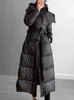 Trench da donna Cappotto invernale da donna 90% piumino d'anatra bianco Cappotto femminile di alta qualità caldo spesso vestiti lunghi Manteau Femme 2023