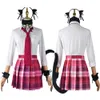 أزياء Catsuit Anime My Dress-Up Darling Cosplay Marin Kitagawa Costume Wig Cat Girls Shirt Sup