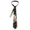 Bow Ties Vintage Tropical Floral Print Tie Bird Butterfly EDEN Design Neck Funny Collar For Unisex Leisure Necktie Accessories
