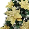 Декоративные цветы Цветочный орнамент Пуансеттия Декор Рождественские искусственные уличные растения Украшения Дерево