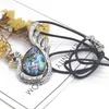 Pingente colares de pedra natural colar liga de metal phoenix rosa corda de quartzo cadeias cristais encantos para mulheres jóias