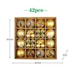 Andra evenemangsfest levererar julgranbollar 42 44st 6 cm Big Ball Multicolor Decorations Ornaments Set For Home 231027