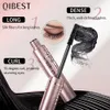 Mascara QI Waterproof Lengthens Eyelashes Extension Black Nonsmudge Lengthening Volume 4D Silk Fiber Cosmetics 231027