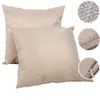 Hot 45x45cm blanco linnen kussensloop voor warmteoverdracht afdrukken effen kleur bank gooien kussensloop blanco sublimatie kussenslopen covers funda de almohada de lino