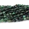 Loose Gemstones Veemake Natural Emerald Raw Mineral Nugget Free Form Rough Matte Beads Jewelry Design Making Crystal