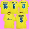 2005 2006 Camiseta Retro Villarreal Soccer Jerseys 05 06 Home Kromkamp Riquelme Roman Forlan Carzola Football Shirt Jersey 9896