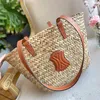 Triomphe Classic Straw Weave Raffia Celiny Shopper Beach Bag Luxury Designer Totes Handväska Weekend Womens Mens Fashion Cross Cross Body Shoulder Påsar Kopplingar