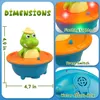 Baby Bath Toys Fountain Baby Bath Toys for Toddlers 5 Modes Spray Water Sprinkler Light Up Bathtub Toy for Boys Girls Kids 231026