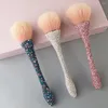 Make-up-Pinsel, Pinsel, weiche Borsten, Strass-Griff, flauschig, große Abdeckung, Werkzeuge für Frauen, Foundation, loses Puder, Lidschatten