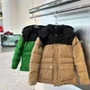 Męskie projektant Down Jackets North Winter Parma Women Letter Drukujący męski parkas pary zimowe pary para grubość wa276u