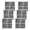 Chains 6 Pcs Replacement Air Filter For LG LT120F Elite 469918 Refrigerator Adq73214402 Adq73214404