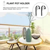 Heminredning 1 Set Flower Bracket väggmonterad balkong Planter Iron Flowerpot Rack Hook