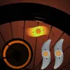 Éclairage de vélo Lumière de rayon de roue de vélo 3 modes LED néon étanche voyant d'avertissement de sécurité de vélo facile à installer accessoires de vélo avec piles 231027