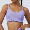 Yoga Outfit Femmes Fitness Soutien-gorge Sexy Openwork Back Sports Sous-vêtements Super Stretch Gym Running Top Respirant Séchage rapide Vêtements d'entraînement