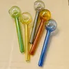 Big size Great Pyrex Glass Oil Burner Pipe 15cm lenght 40mm ball glass Tube oil Pipe Oil Nail Glass Pipe wholesale