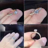 Anelli a fascia Sumeng nuovo arrivo 2021 moda cristallo anelli di fidanzamento design per le donne bianco elegante matrimonio femminile nuziale ebreo Dhgarden Otmnc