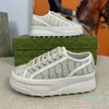 2023-Womens Thick Soled Tennis Casual Sports Shoes Retro Embroidered Casual Sponge Cake Color Matching Embroidered Heel 5cm High Board Men Canvas Shoes Sneakers