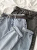 Jeans de mujer Otoño e invierno Pantalones de papá Moda coreana Suelta delgada de pierna ancha