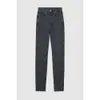 ANINE Hoch taillierte Designer Bings Stretch Schwarz Grau verwaschene Damenhose Eng anliegende Jeans BING