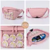 Sacs de taille Mini Ita Sac de poitrine Bandoulière Femmes Mignon Poche transparente avec couche d'affichage d'insertion Nylon Kawaii Petit sac à bandoulière Itabag H223 231026