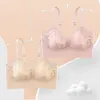 Camisoles & Tanks Lace Beautiful Back Large Size Women's Bra No Steel Ring Trace Camisole Fixed Cup Gathered Show Small Sleep Underwear