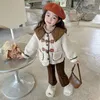 Vestes filles manteau vêtements d'extérieur couleur unie pour motif Floral veste pour enfants Style décontracté enfants vêtements fille