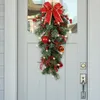 Fiori decorativi Natale albero capovolto Archi squisiti Decorazioni per feste di festa Ghirlanda di Natale Ornamento per portico a parete Casa per interni ed esterni