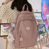 School Bags Ladies Cute White College Backpack Women Leisure Bag Girl Laptop Trendy Female Travel Book Fashion Teenager
