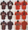 Jersey de football cousu personnalisé Cleveland'''Browns''men Women Youth 24 Nick Chubb 2 Amari Cooper 21 Ward Baseball Intouchable Jerseys